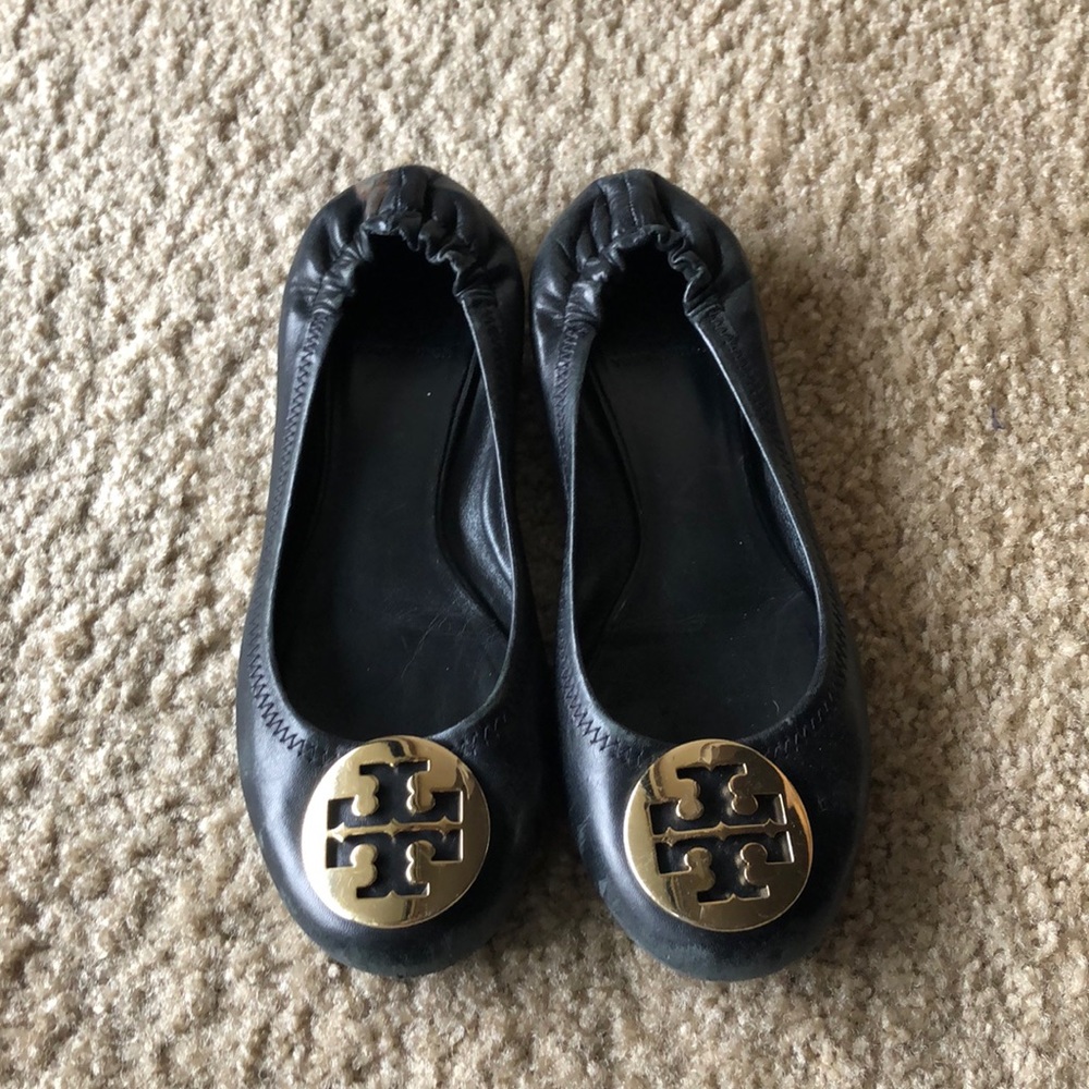 Tory Burch Reva Flats- Black